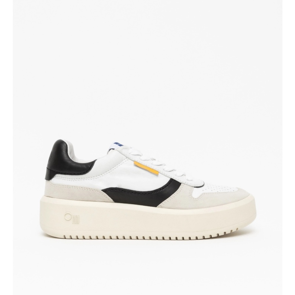 Oncept.NYC Women's Prague White and Black Sneakers, Size 9